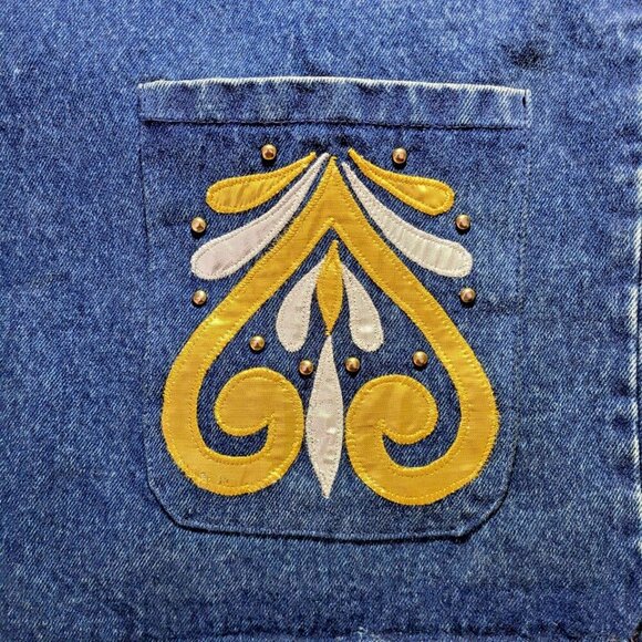 Vintage Christie of California Women's Denim Jacket Size 14 - Picture 8 of 10